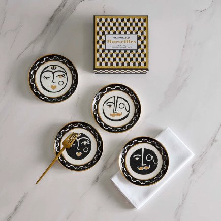 Marseilles, Set de 4 Petites Assiéttes Small Plate Set
