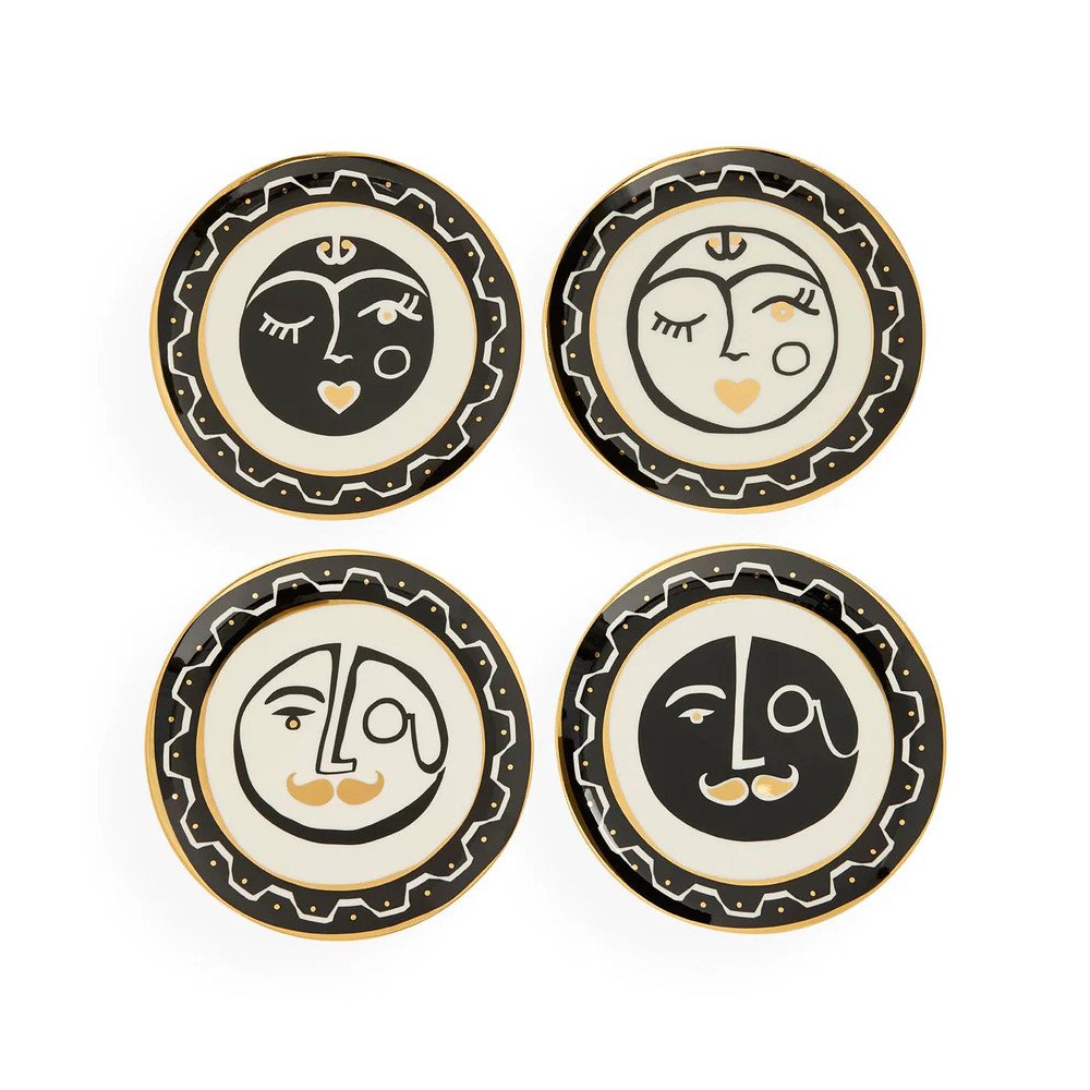 Marseilles, Set de 4 Petites Assiéttes Small Plate Set