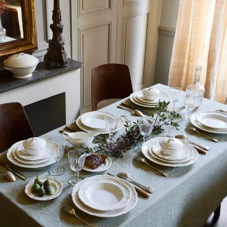 copy of  Rocaille Blanc, Assiettes dessert , Gien