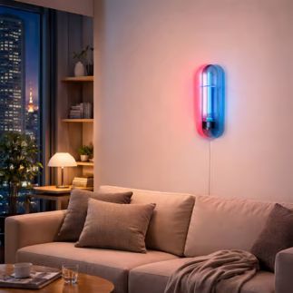 Andy, Applique Rose / Bleu, Elements lighting
