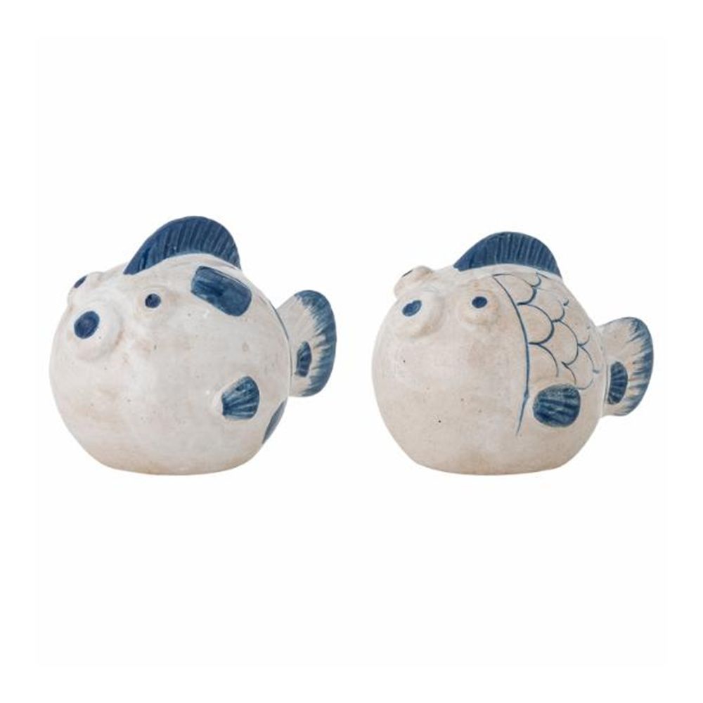 Fugu, Ensemble Salière et Poivrier, Bleu, Bloomingville Fugu, Ensemble Salière et Poivrier, Bleu, Bloomingville