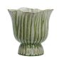 Cache-Pot Green Stripes, Madam Stoltz