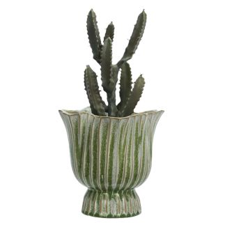 Cache-Pot Green Stripes, Madam Stoltz