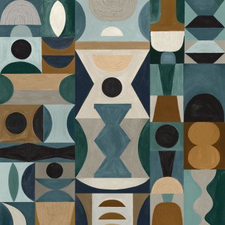 Modeling, panoramic wallpaper, Casamance