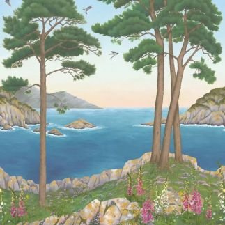 Coastline, panoramic wallpaper, Osborne & Little
