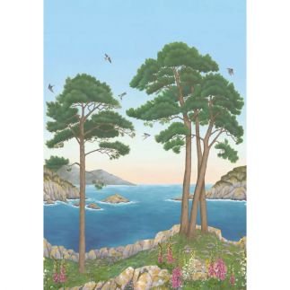 Coastline, panoramic wallpaper, Osborne & Little