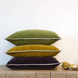 Aristote Goudron, Coussin Elitis, 40cmx55cm